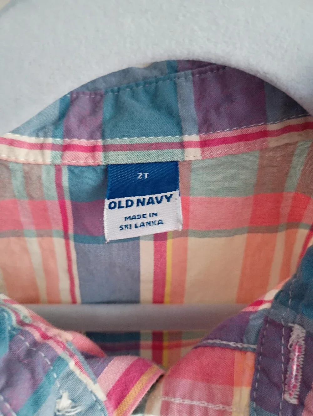 Old Navy 2t Plaid Button Up